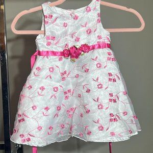 Infant Pink and White Dress